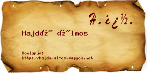 Hajdú Álmos névjegykártya