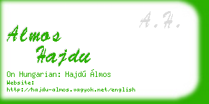almos hajdu business card